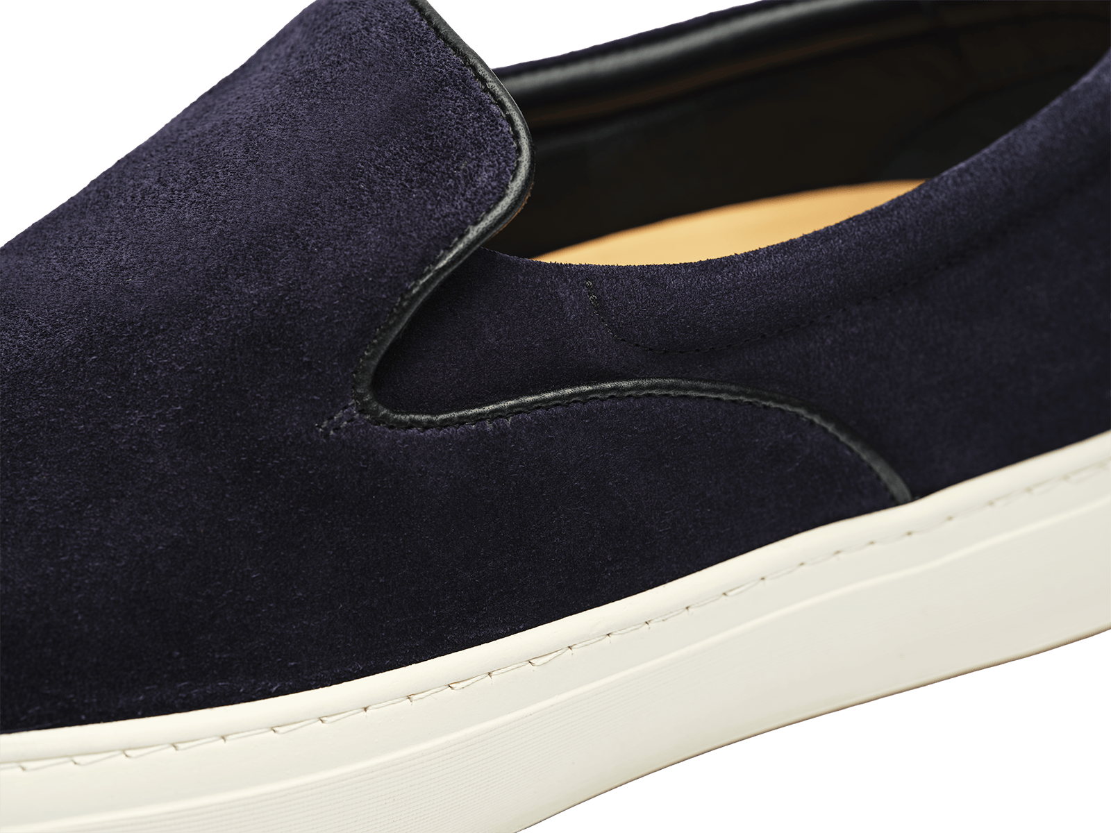 Beat Trainer in Midnight Navy Suede Natural Sole
