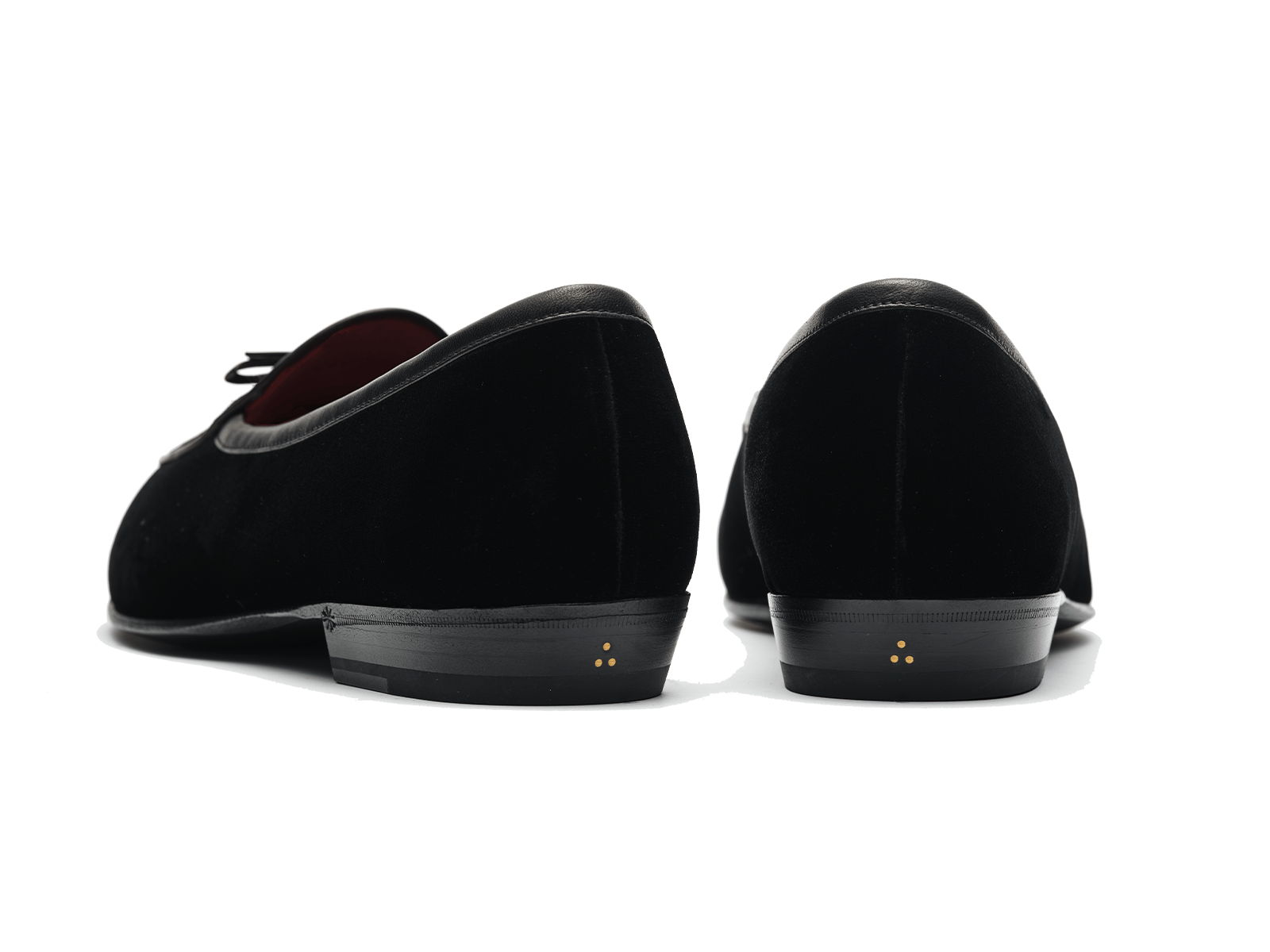 Sagan Black Tie Bow in Black Velvet