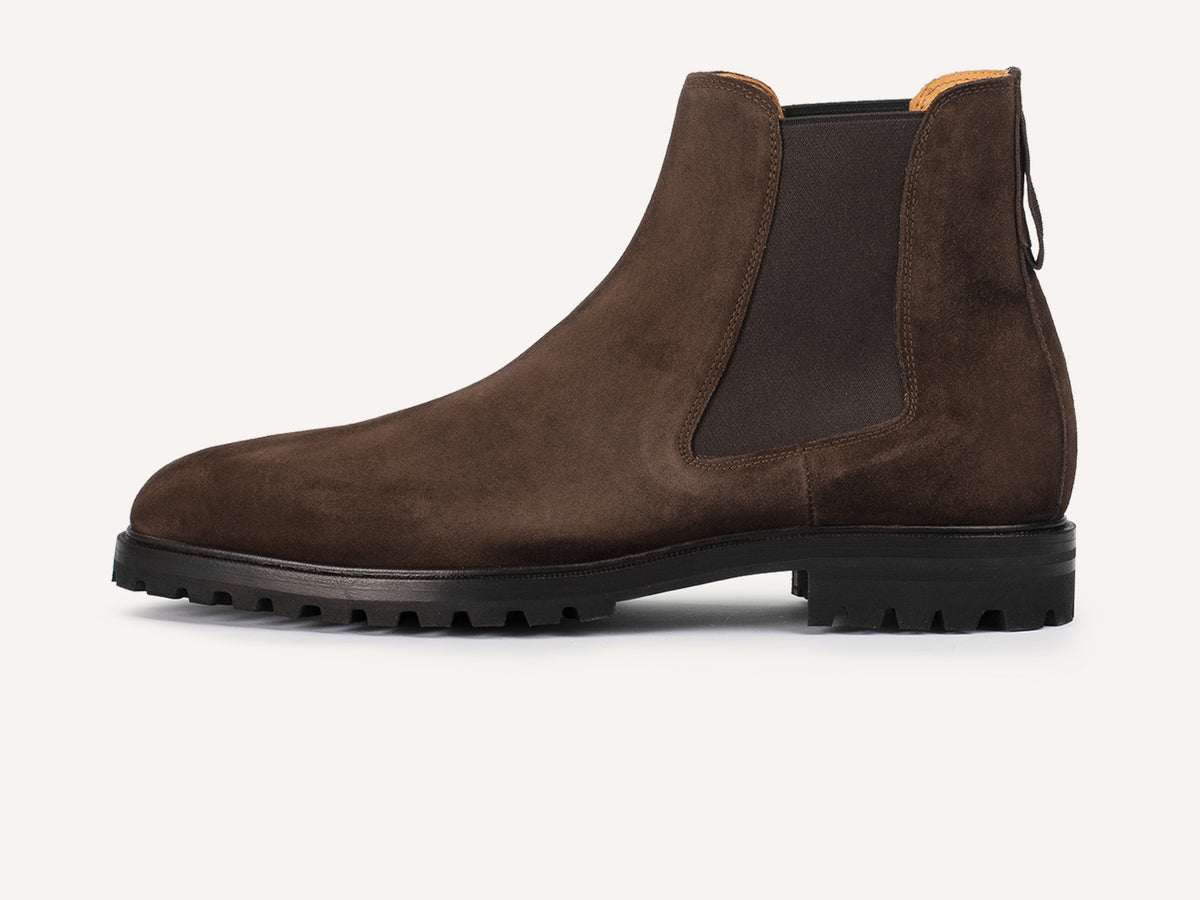 Ribot Boots in Dark Brown Shield Suede