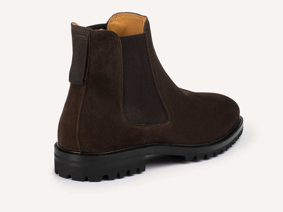Ribot Boots in Dark Brown Shield Suede