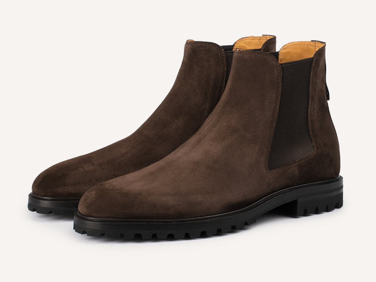 Ribot Boots in Dark Brown Shield Suede