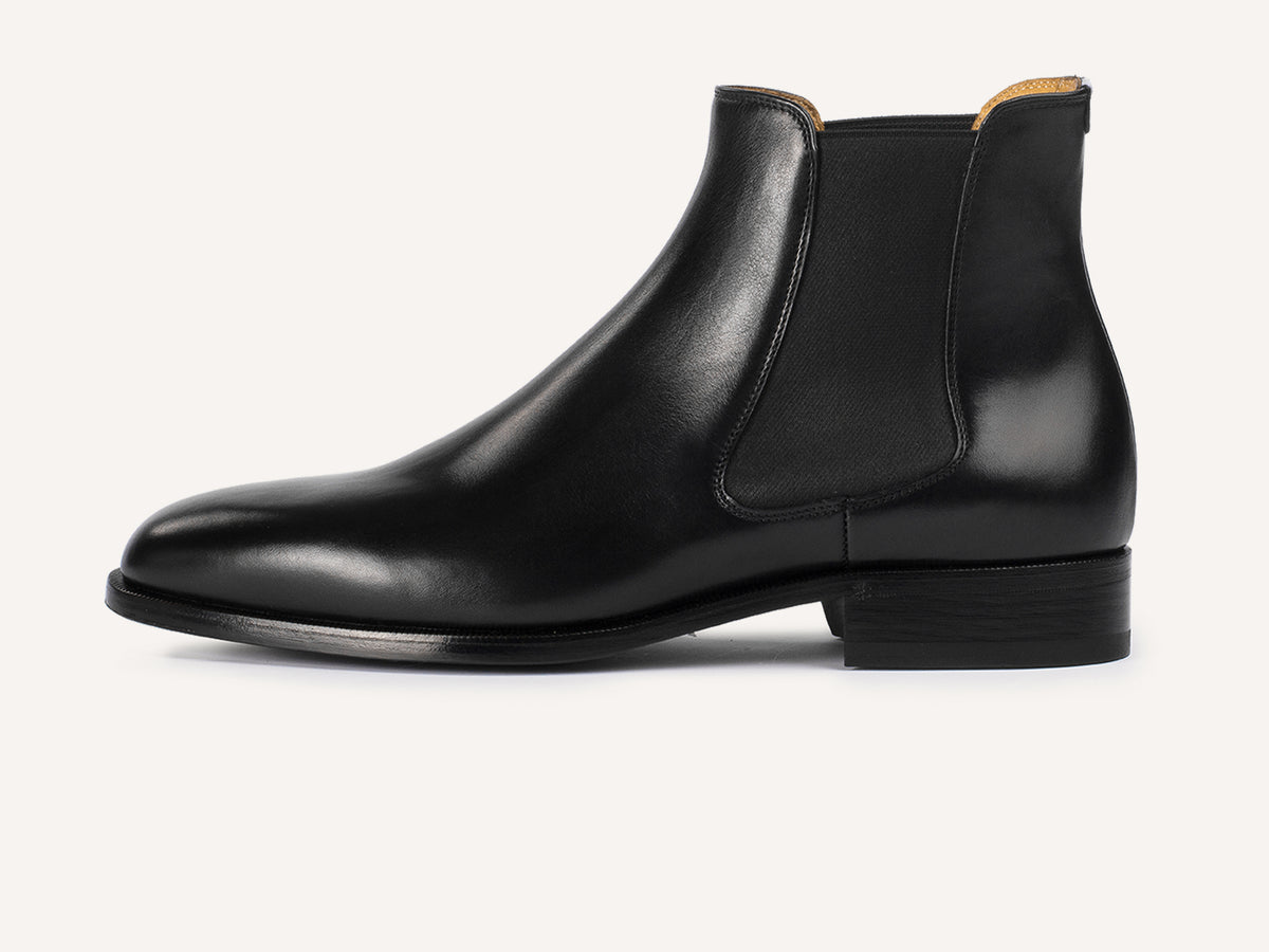 Wall Boots in Black Noble Calf