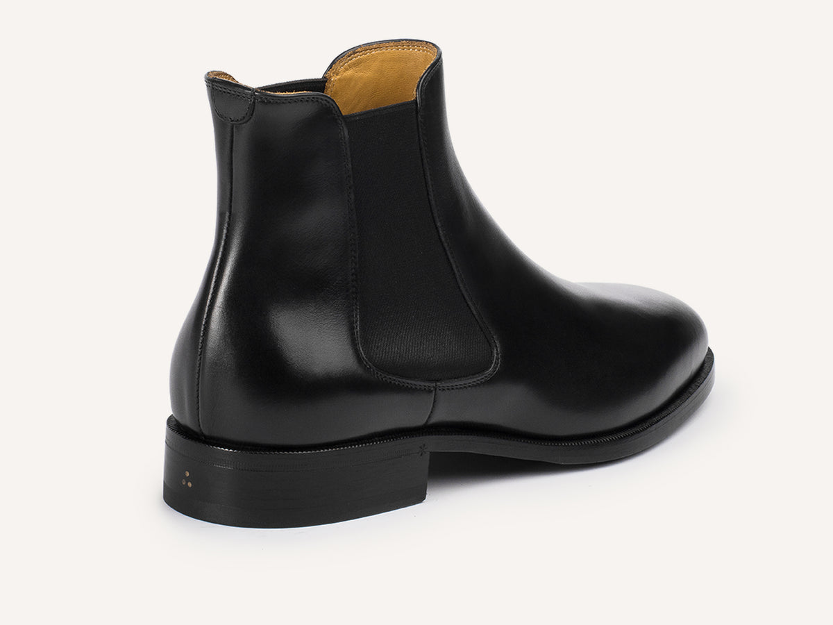 Wall Boots in Black Noble Calf