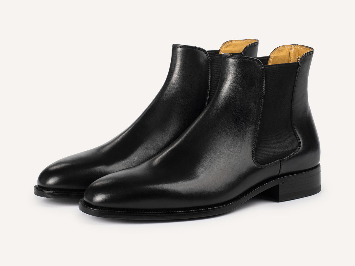 Wall Boots in Black Noble Calf