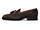 Berkeley Penny Loafers in Dark Brown Hatch Grain Calf