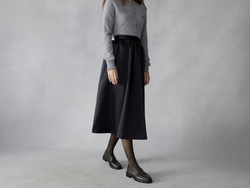 Charlotte Penny Loafers in Deep Green Calf