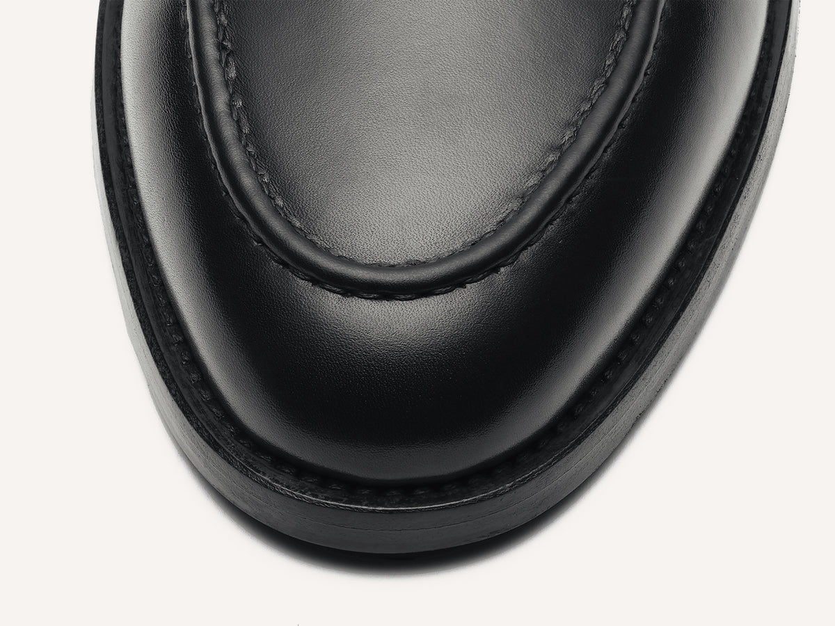 Berkeley Penny Loafers in Black Calf