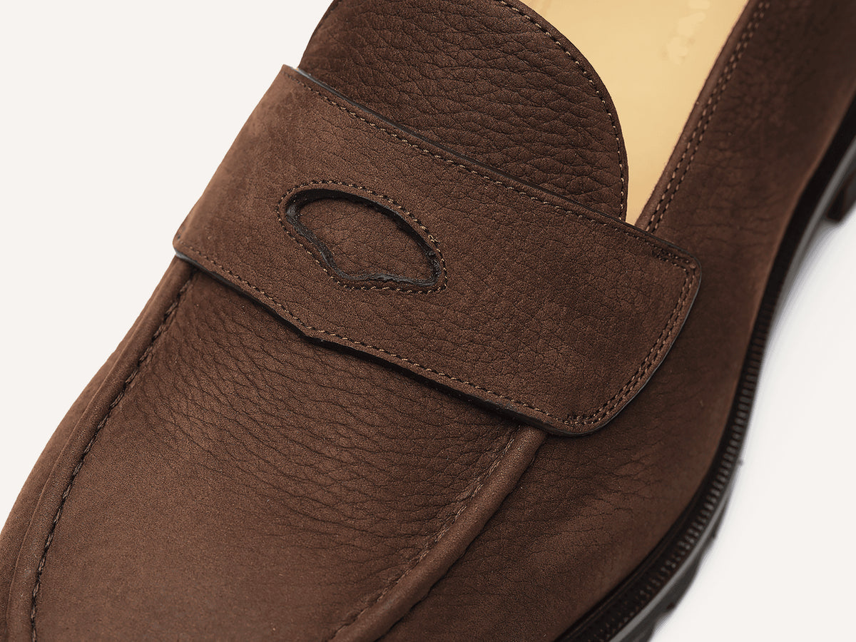 Pall Mall Loafers in Ebony Brown Nubuck