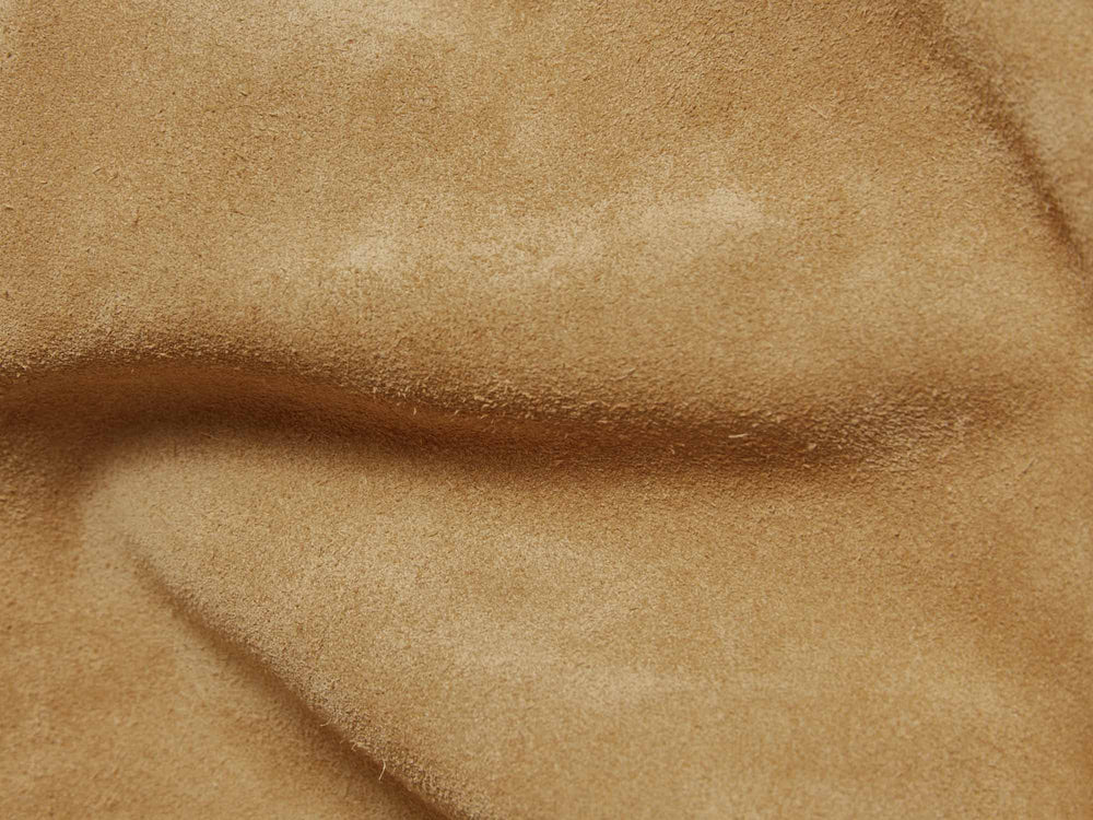 Stride Loafers in Caramel Glove Suede with Natural Sole