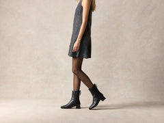 Debbie Boots in Black Nappa