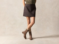 Debbie Boots in Brown Nappa
