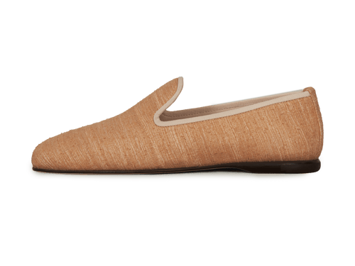 Fenice Loafers in Soleil Silk and Gros Grain
