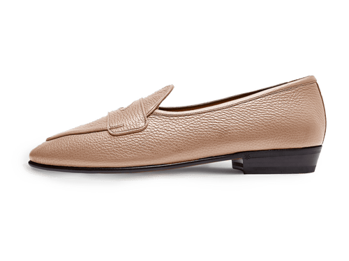 Sagan Ginkgo Loafers in Marron Glace Deerskin
