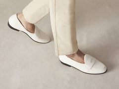 Sagan Classic Ginkgo in Blanc Casse Drape Calf