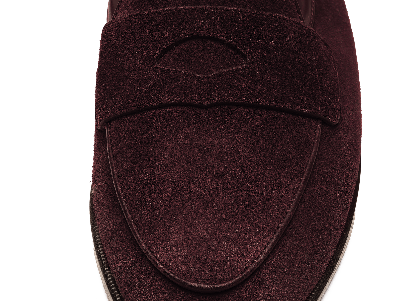 Grand Fleurus in Dark Burgundy Shield Suede