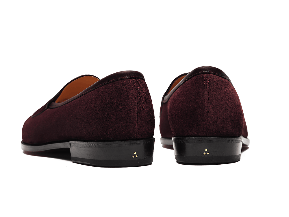 Grand Fleurus in Dark Burgundy Shield Suede