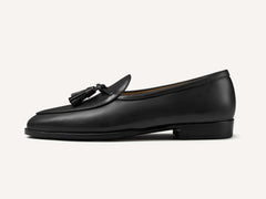 Grand Conti Tassel Loafers in Black Noble Calf