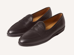 Grand Fleurus Penny Loafers in Dark Brown Noble Calf
