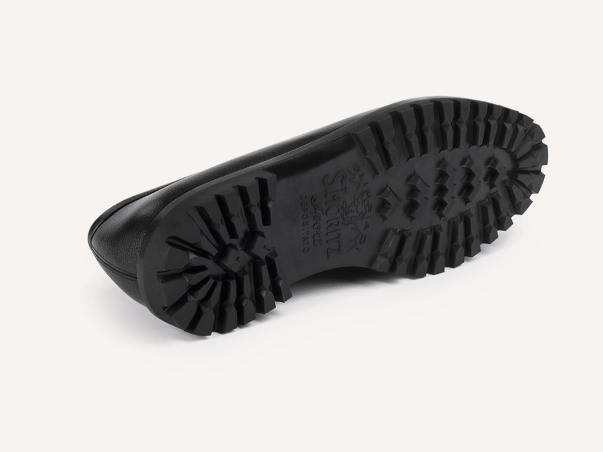 Grand Varenne Loafers in Black Shield Calf