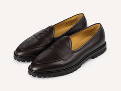 Grand Varenne Loafers in Dark Brown Shield Calf