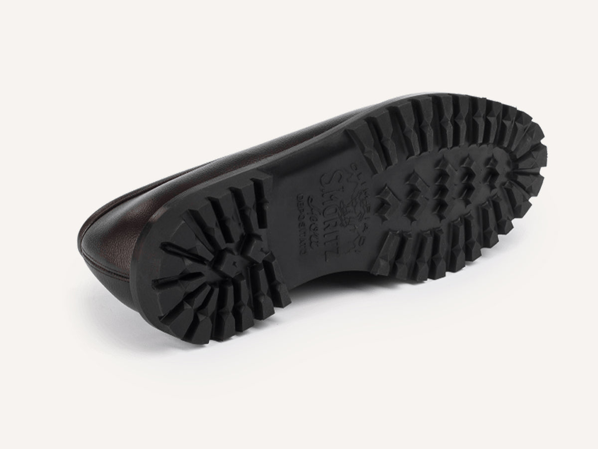 Grand Varenne Loafers in Black Shield Calf