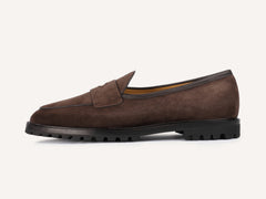 Grand Varenne Loafers in Dark Brown Shield Suede