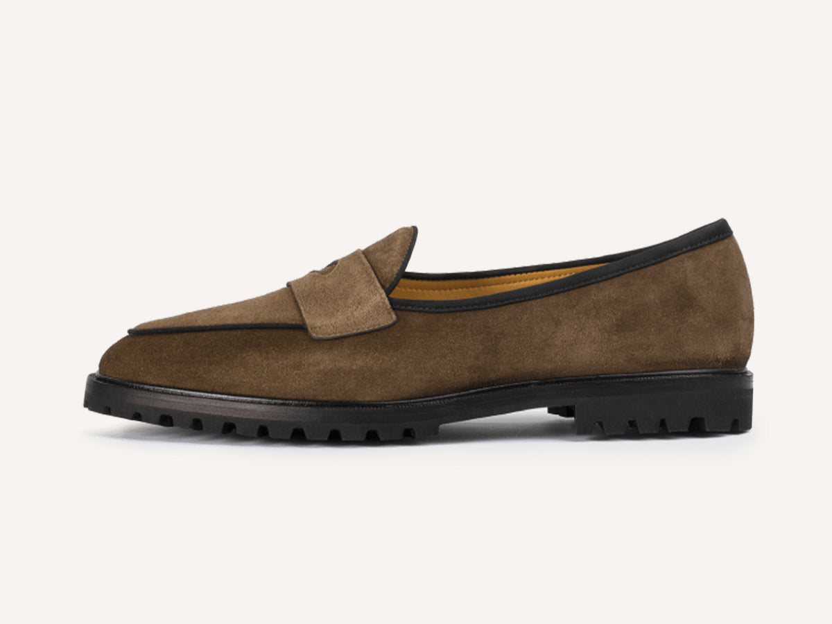 Grand Varenne Loafers in Northern Green Shield Suede