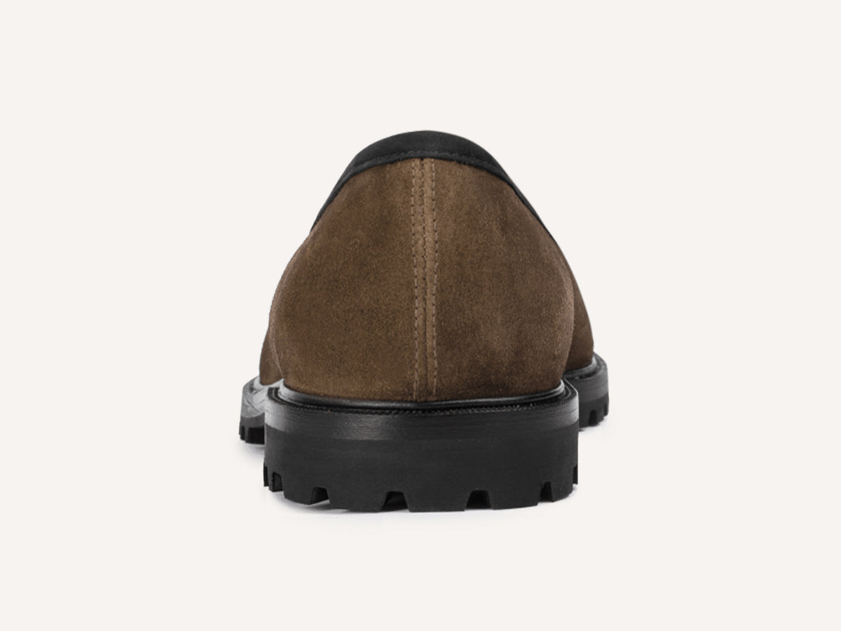 Grand Varenne Loafers in Northern Green Shield Suede