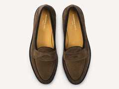 Grand Varenne Loafers in Northern Green Shield Suede