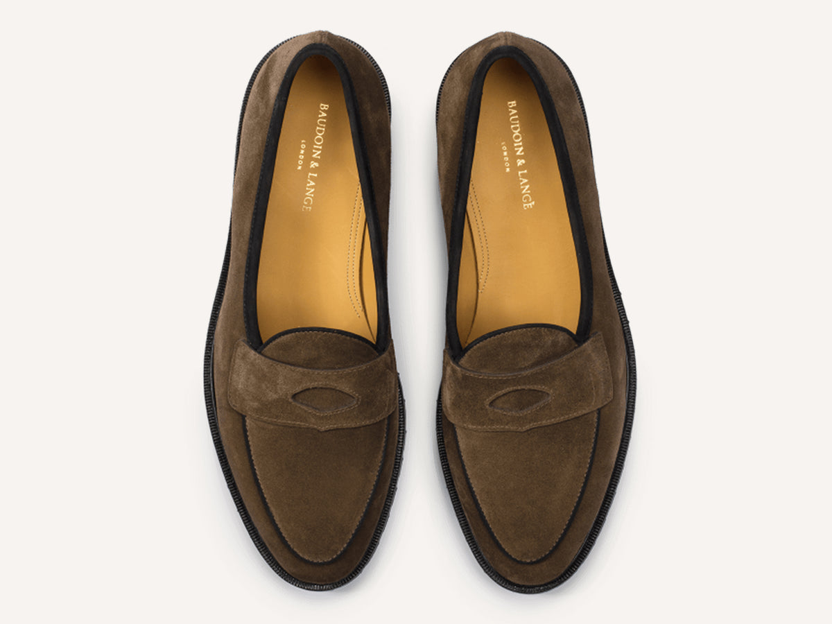 Grand Varenne Loafers in Northern Green Shield Suede