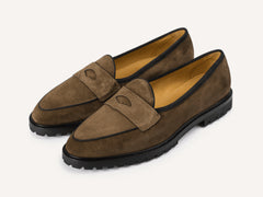 Grand Varenne Loafers in Northern Green Shield Suede