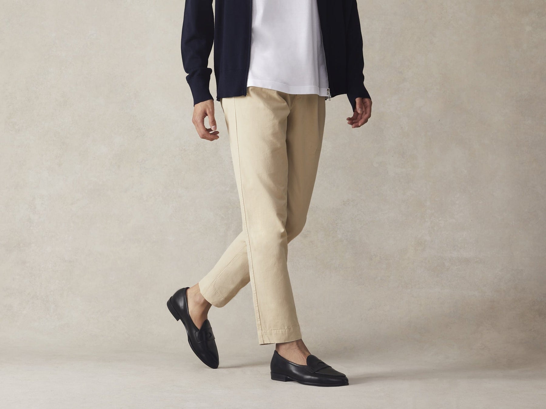 Grand Fleurus Penny Loafers in Black Noble Calf (Old)