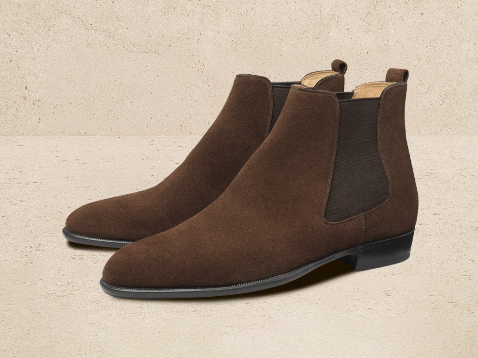 Hicks Chelsea Boot in Dark Snuff Shield Suede