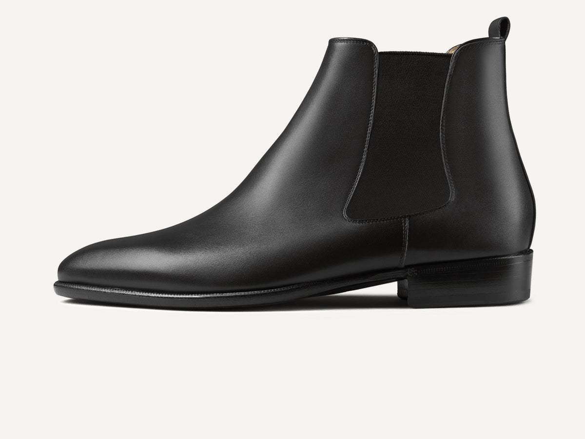 Hicks Chelsea Boots in Black Calf