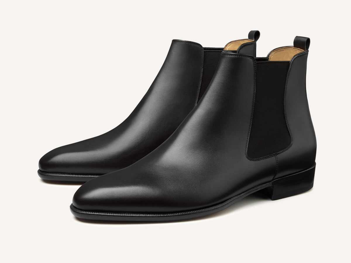 Hicks Chelsea Boots in Black Calf