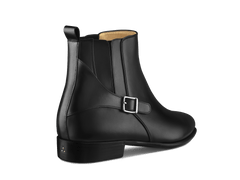 Hopper Buckle Boot in Black Noble Calf