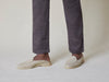 Stride Mule Loafers in Sand Linen Natural Sole