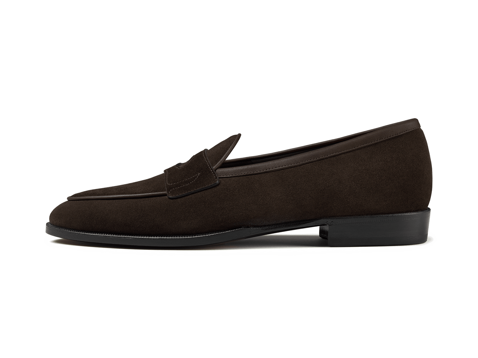 Fenelon Penny Dark Brown Noble Suede Leather Sole