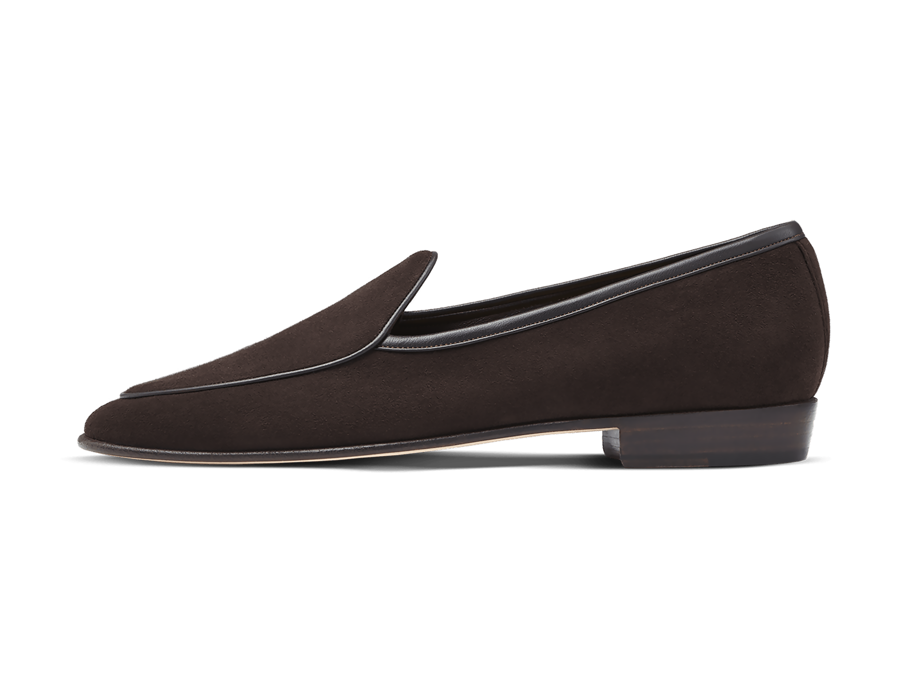 Sagan Classic Loafers in Lusitanias Dark Brown Asteria Suede