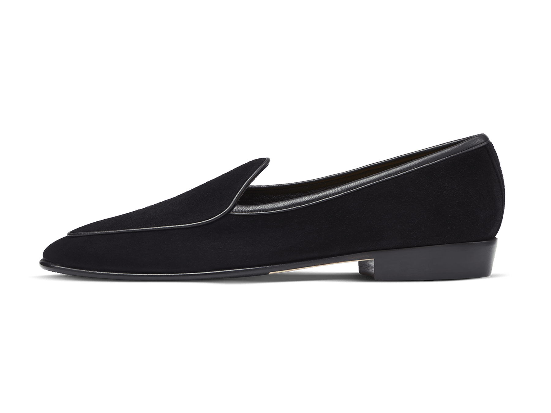 Sagan Classic Loafers in Obsidian Black Asteria Suede