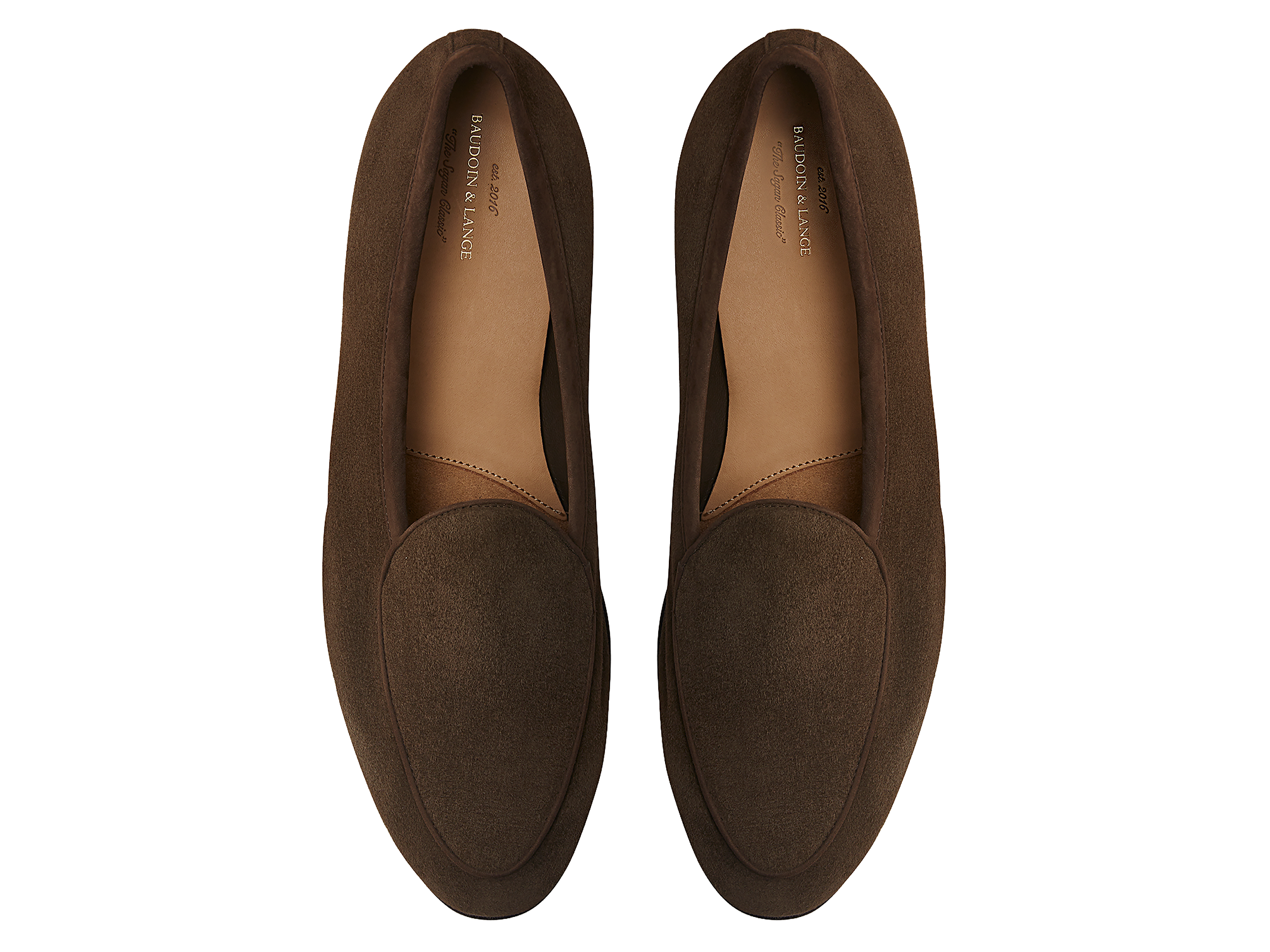 Sagan Classic Loafers in Olivine Green Asteria Suede