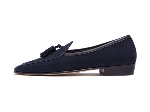 Sagan Classic Loafers in Lusitanias Dark Brown Asteria Suede