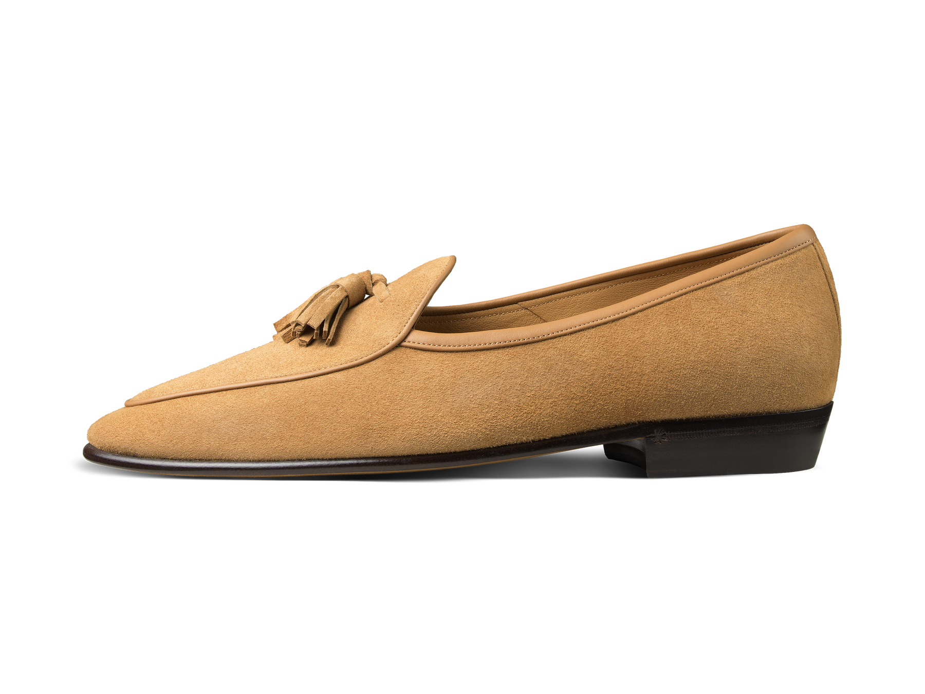 Sagan Classic Tassel Loafers in Sahara Asteria Suede