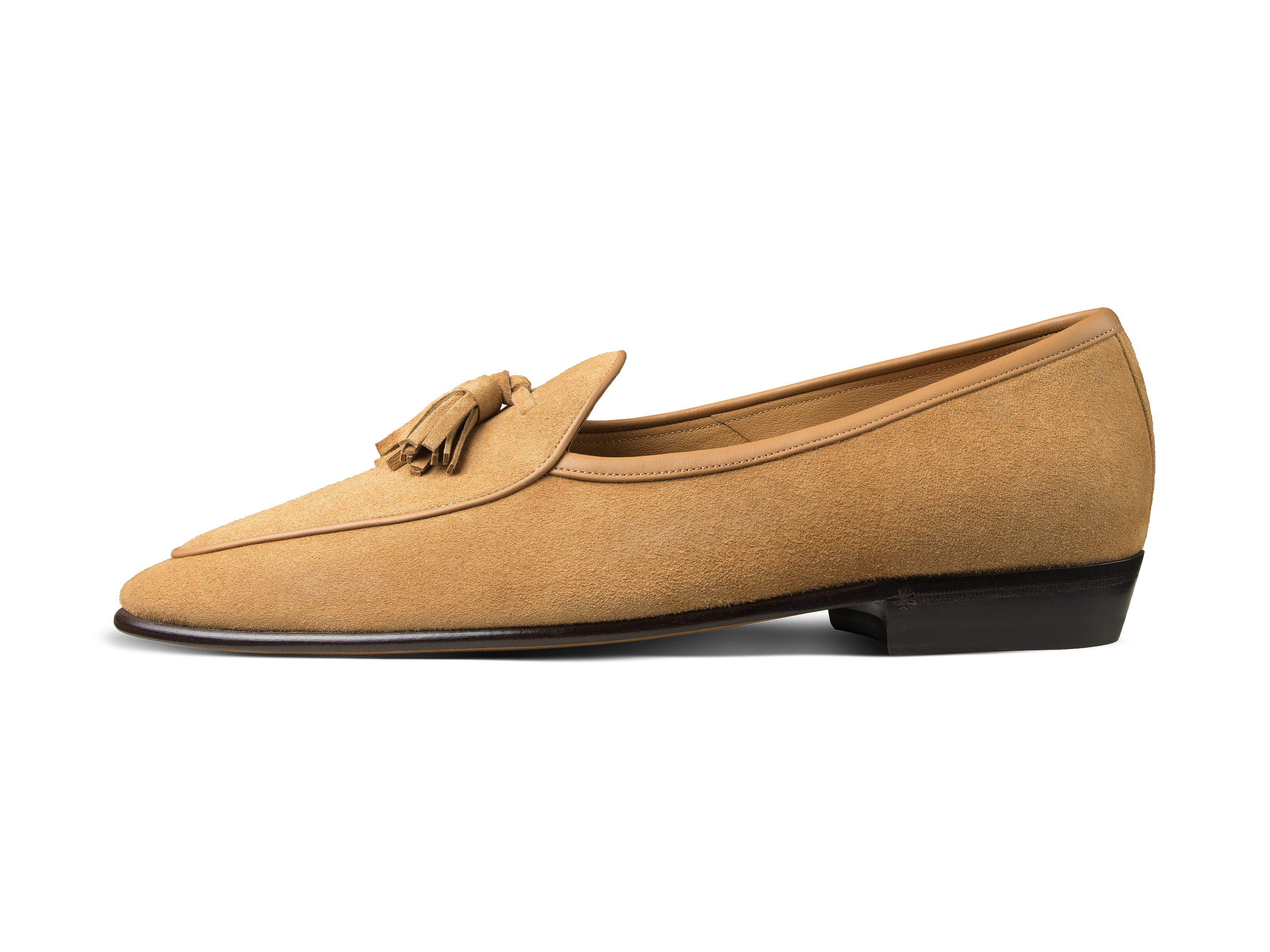 Sagan Classic Tassel Loafers in Sahara Asteria Suede