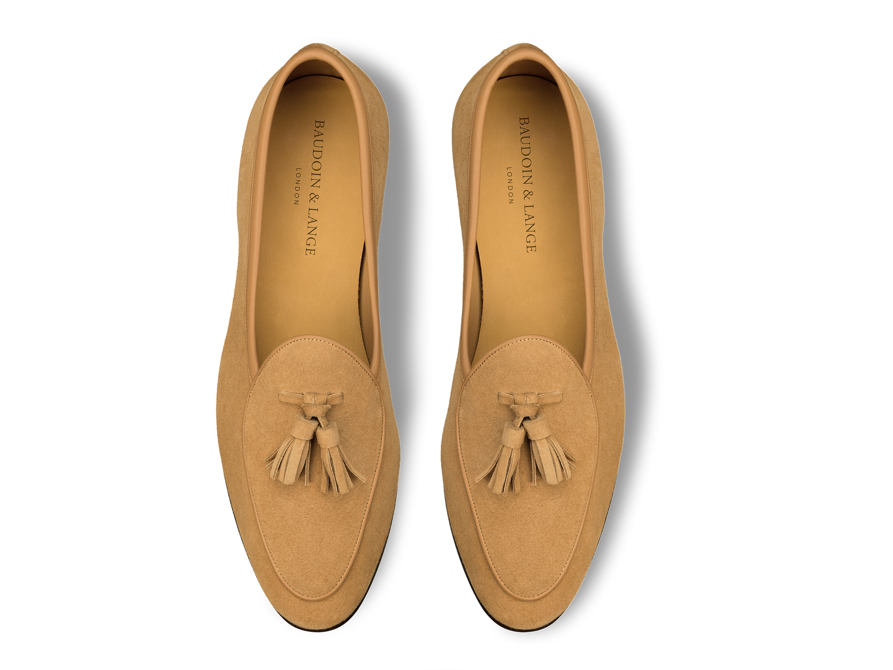 Sagan Classic Tassel Loafers in Sahara Asteria Suede