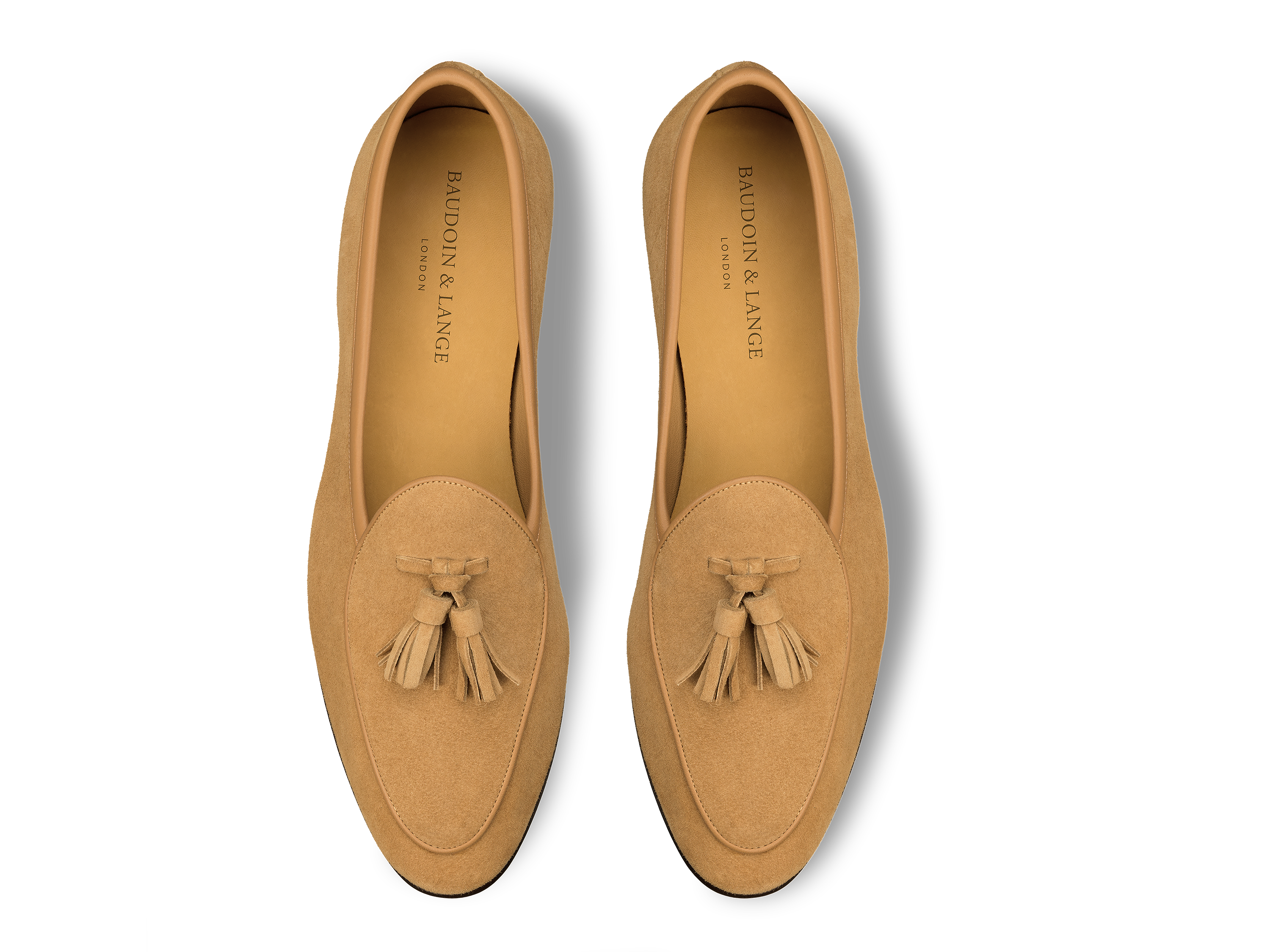 Sagan Classic Tassel Loafers in Sahara Asteria Suede