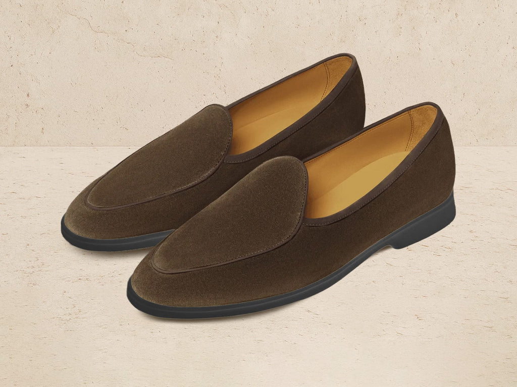 Stride Loafers in Northern Green Glove Suede Dark Sole