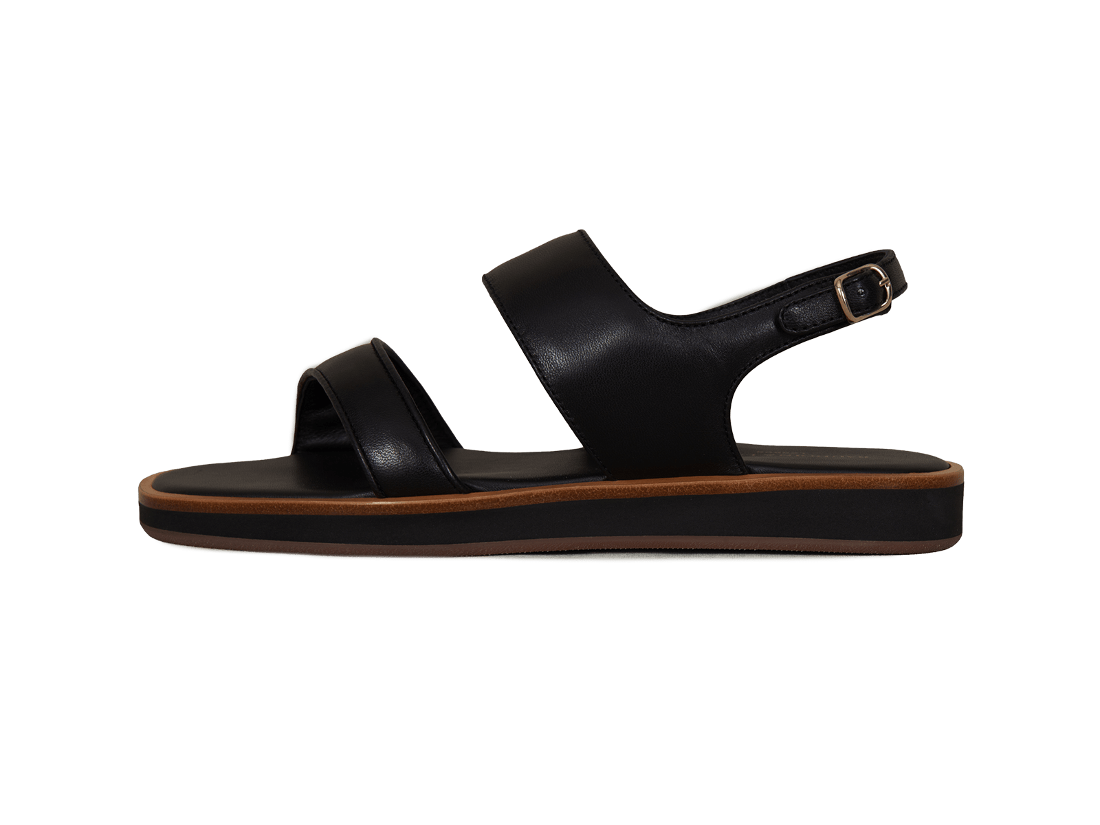 Nuage Sandal in Black Nappa