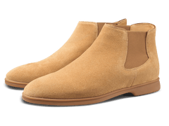 Rover Boots in Clay Glove Suede Caramel Sole