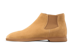 Rover Boots in Clay Glove Suede Caramel Sole